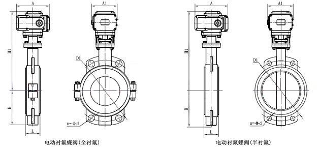 淮安電動(dòng)襯四氟蝶閥結(jié)構(gòu)圖