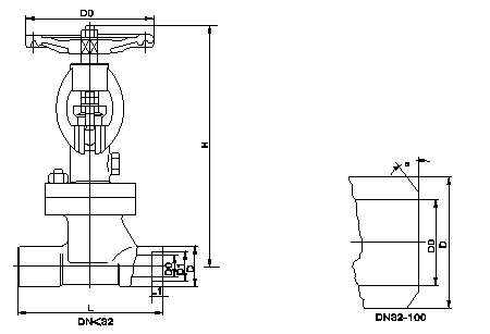 淮安真空截止閥NKJ61H結(jié)構(gòu)圖